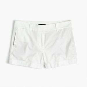 J.Crew 3" Chino Shorts in White